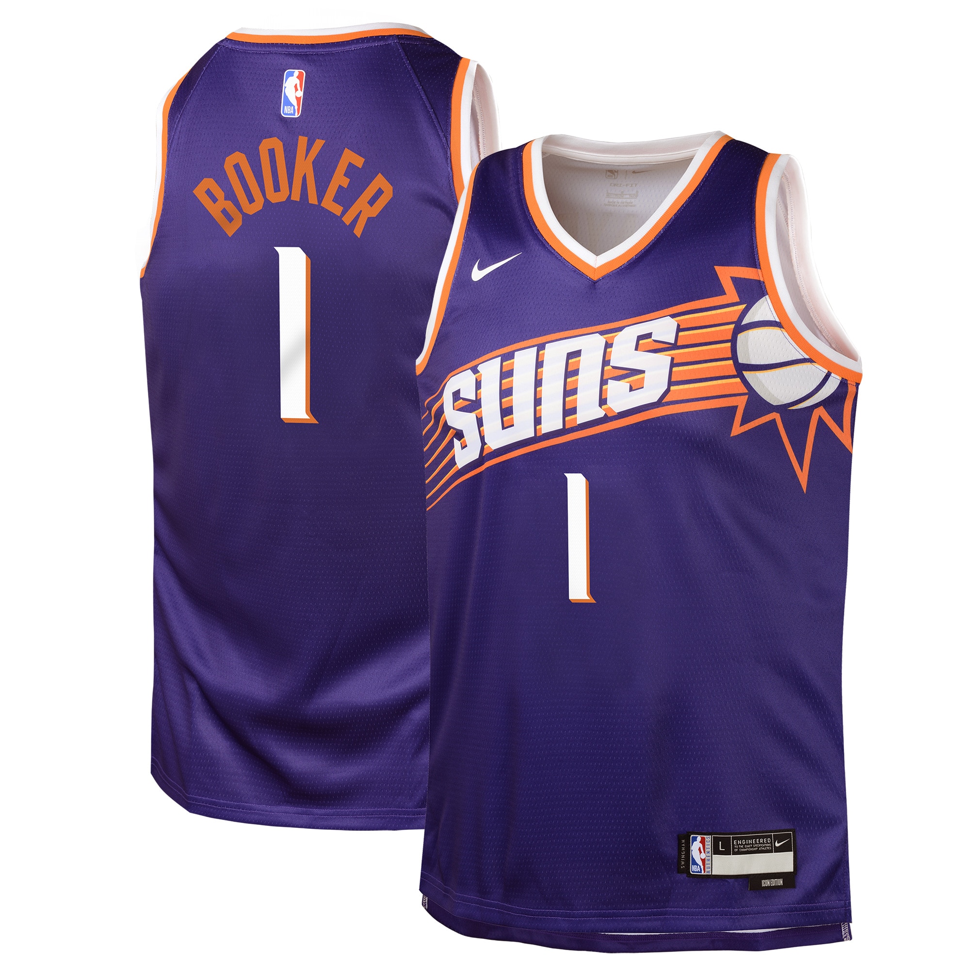 Devin Booker #1 Phoenix Suns NBA Jersey - Purple | ProGear Kits