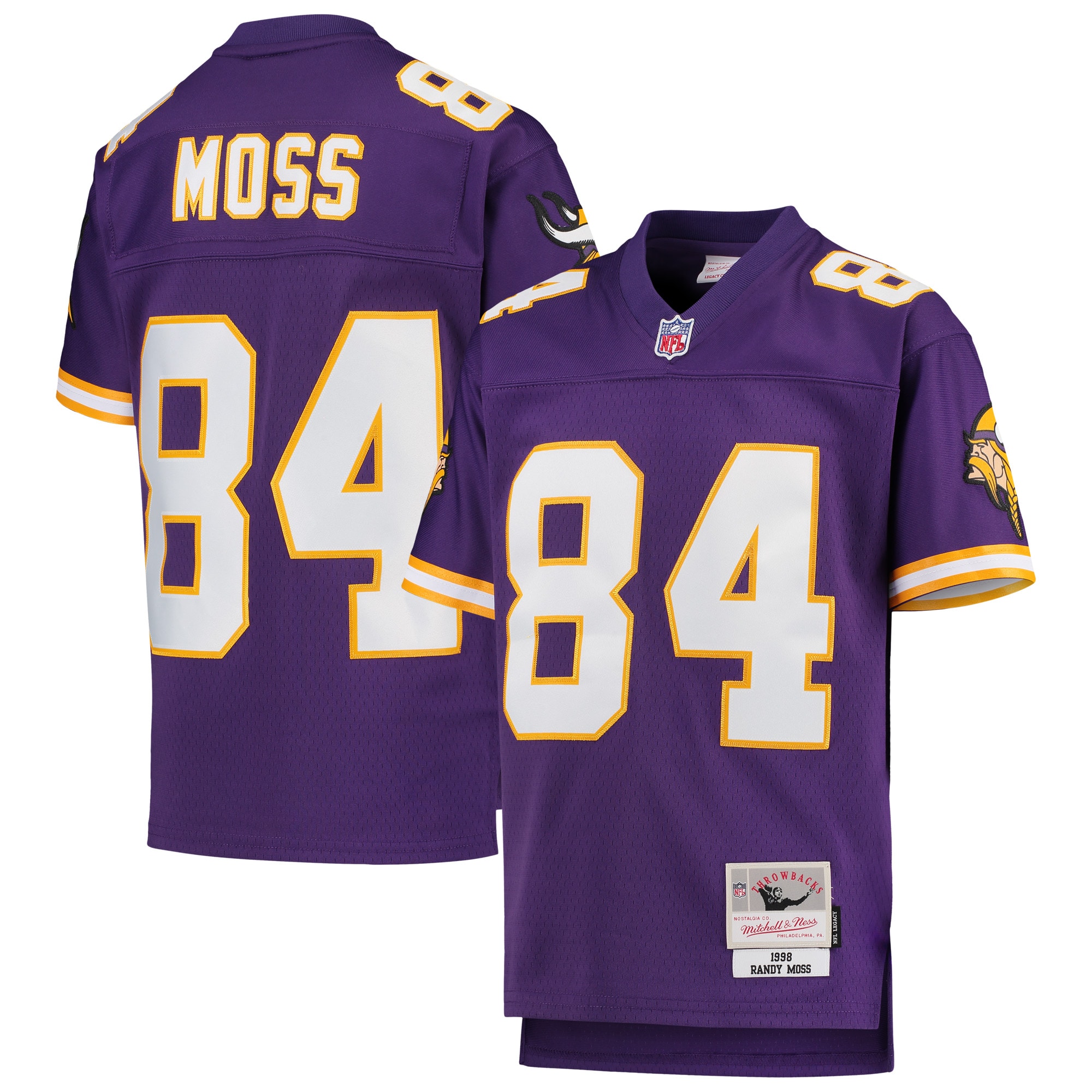 Randy Moss Minnesota Vikings 1998 Legacy Retired Player Jersey - Purple | ProGear Kits