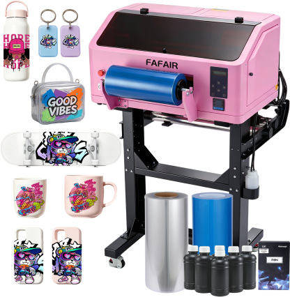 FAFAIR A3 UV DTF Printer with Dual XP600 Printheads for 300+ Materials 