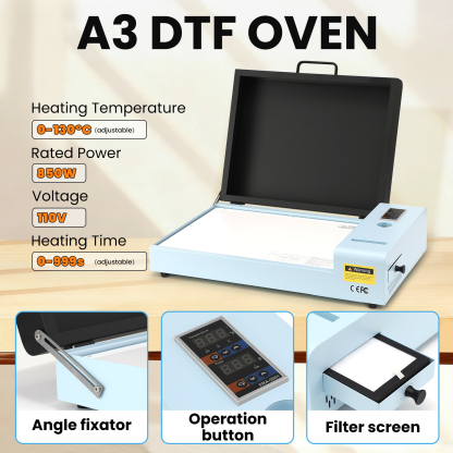 FAFAIR A3 R1390 DTF Printer with Oven, DTF Printer Machine with White Ink Mixing System & Auto Clean, High-Speed Custom Printing and DIY Design 