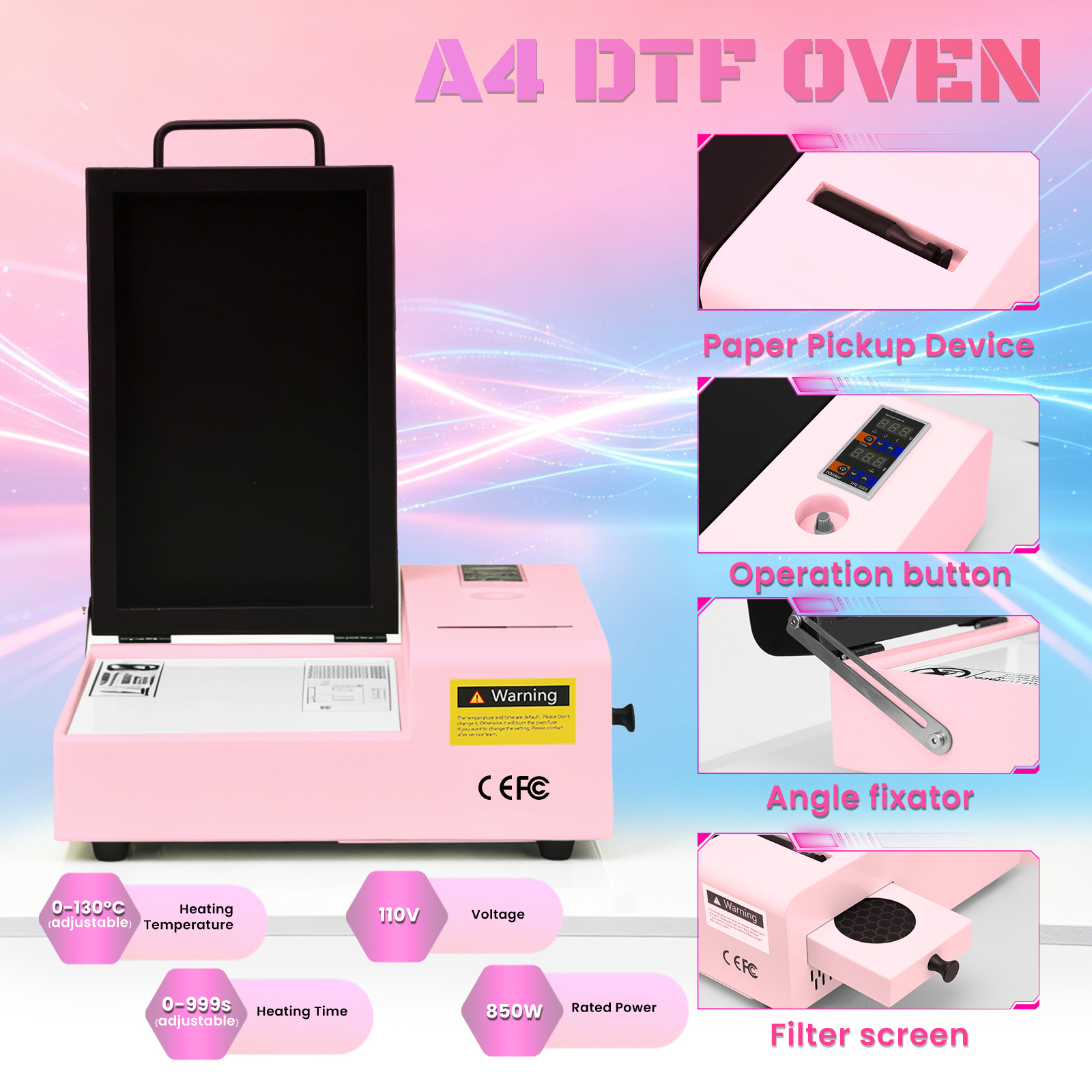 G5A4 L805 DTF Printer, Auto-Cleaning Transfer Machine with White Ink Mixing | Easy to Maintain DTF Printer Machine with Anti-Clogging & Auto-Cleaning, High Precision Printing for Small Business T-Shirts 