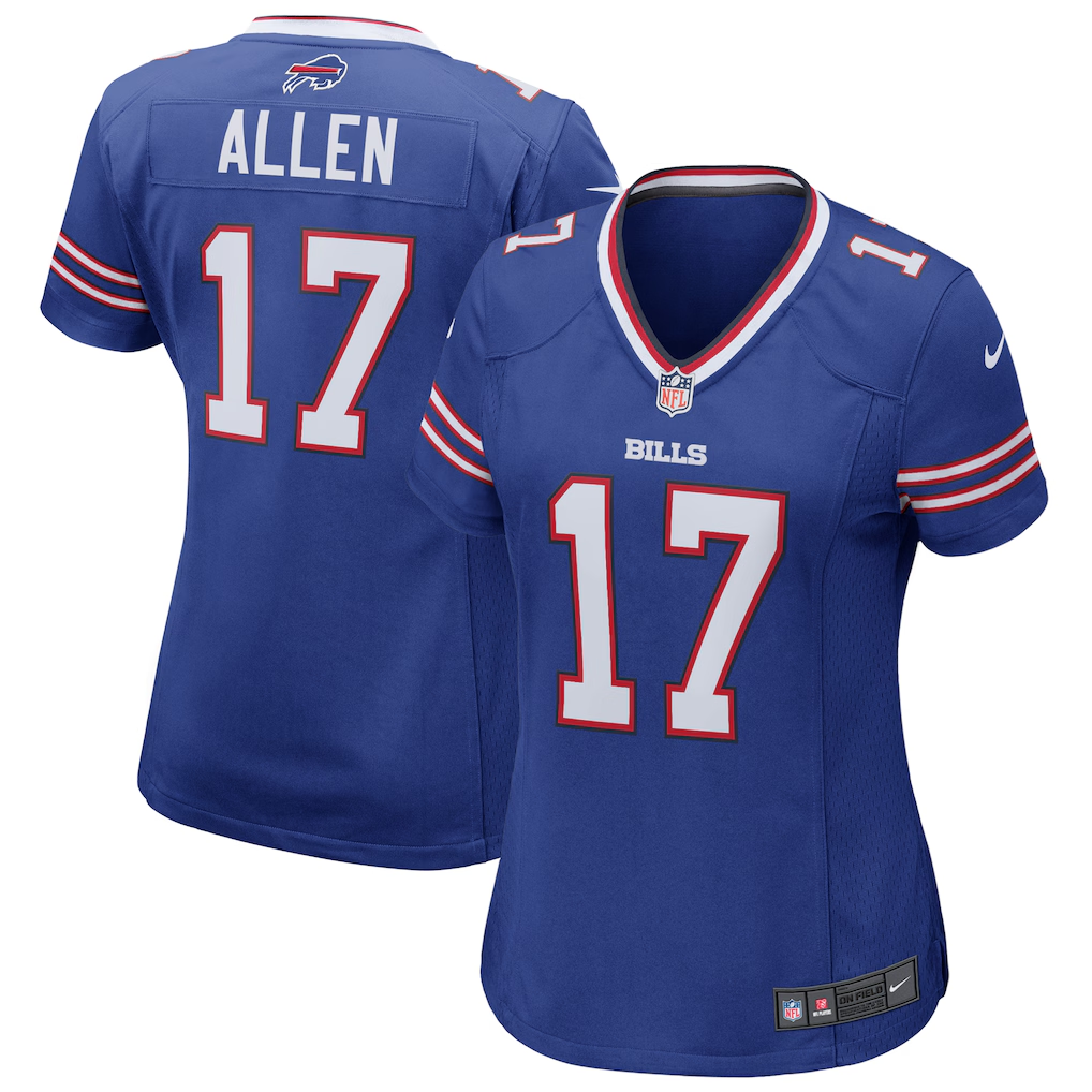 Buffalo Bills Josh Allen Royal Blue Team Game Jersey | Lightweight Fan Gear