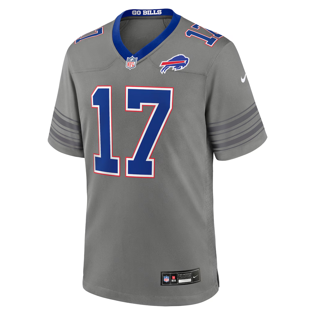 Buffalo Bills Josh Allen Gray Nickel City Game Jersey | Lightweight Fan Gear