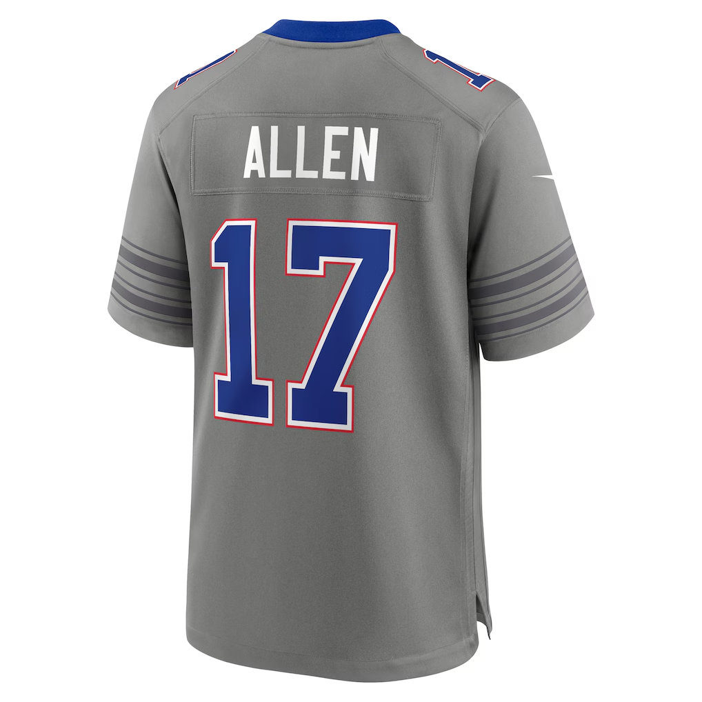 Buffalo Bills Josh Allen Gray Nickel City Game Jersey | Lightweight Fan Gear