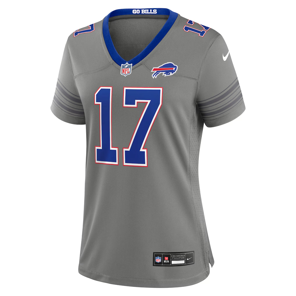 Buffalo Bills Josh Allen Gray Nickel City Game Jersey | Lightweight Fan Gear