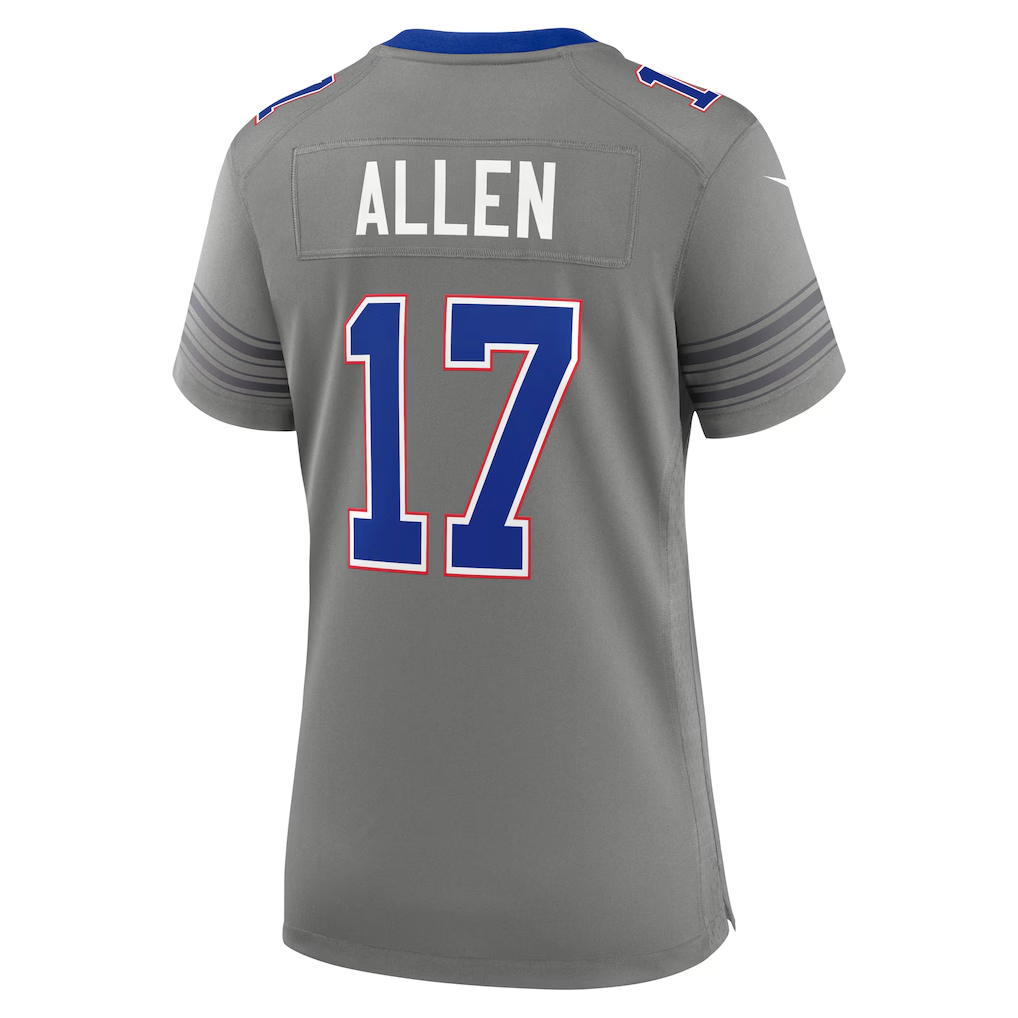 Buffalo Bills Josh Allen Gray Nickel City Game Jersey | Lightweight Fan Gear