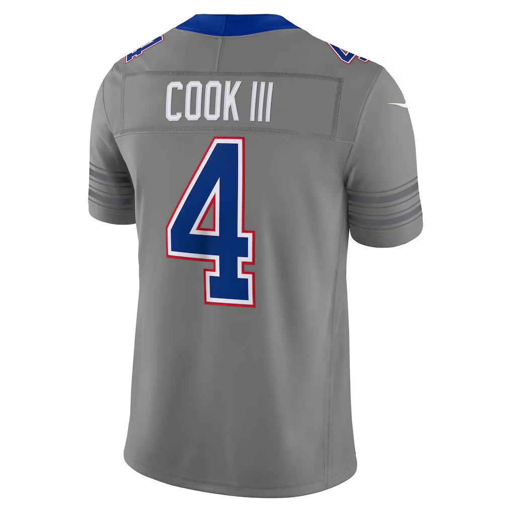 Buffalo Bills James Cook III Gray Nickel City Limited Jersey | Stitched Pro-Fit Gear