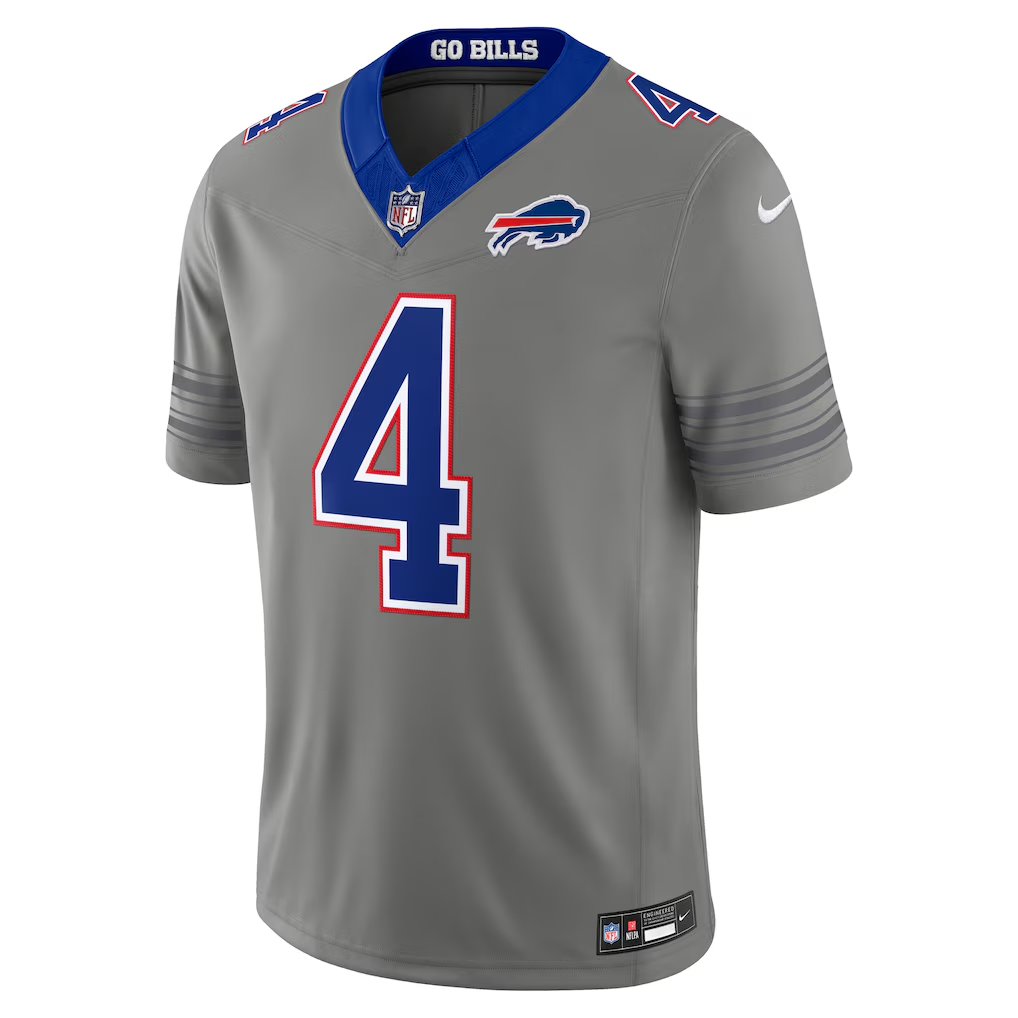 Buffalo Bills James Cook III Gray Nickel City Limited Jersey | Stitched Pro-Fit Gear