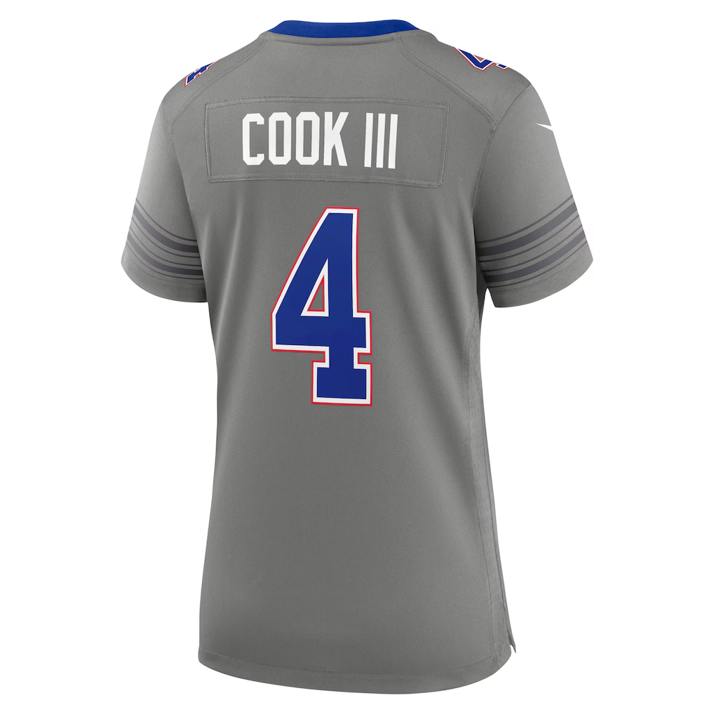 Buffalo Bills James Cook III Gray Nickel City Limited Jersey | Stitched Pro-Fit Gear