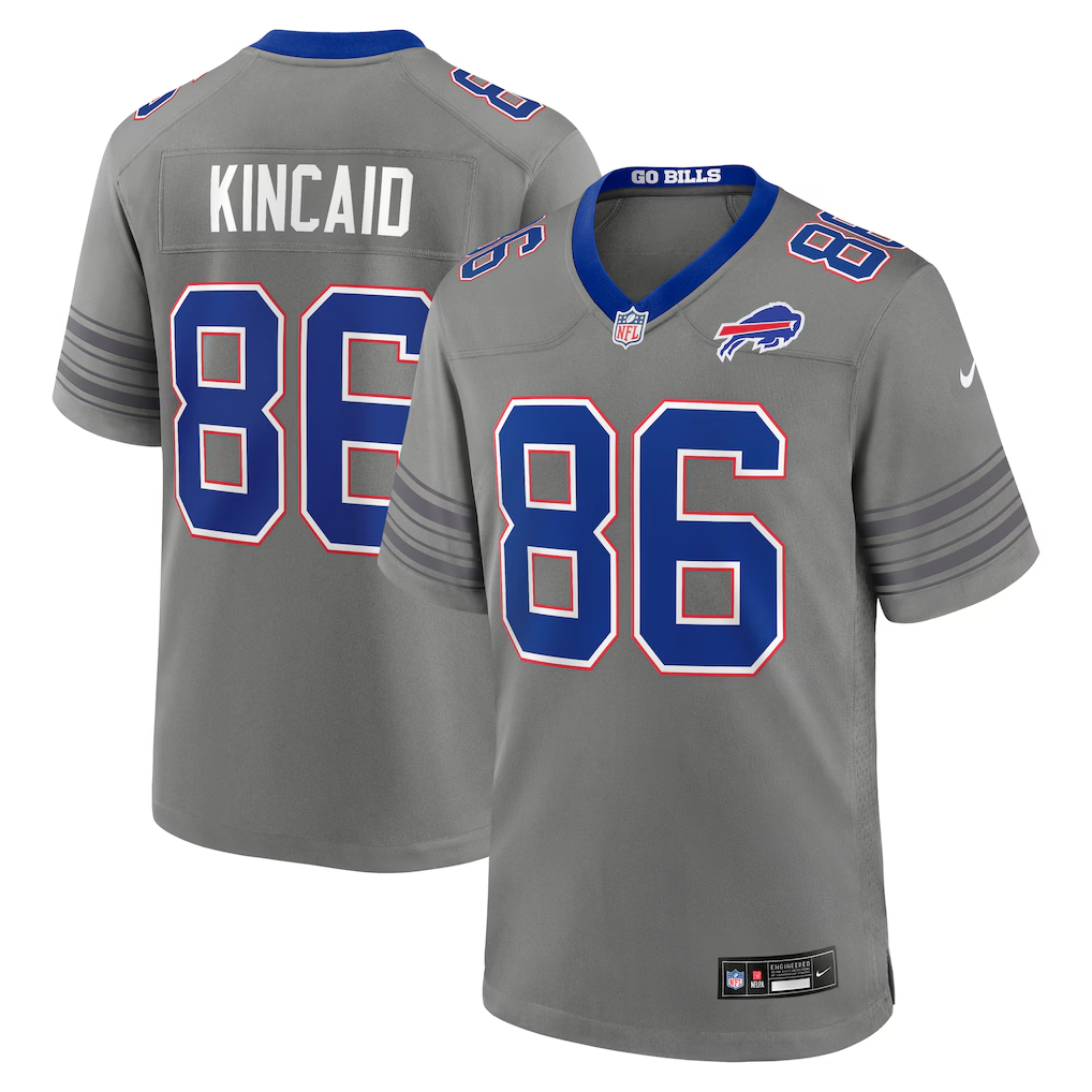 Buffalo Bills Dalton Kincaid Gray Nickel City Game Jersey | Lightweight Fan Gear