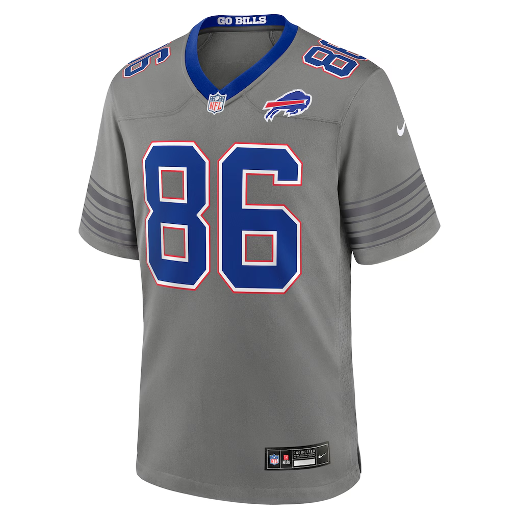 Buffalo Bills Dalton Kincaid Gray Nickel City Game Jersey | Lightweight Fan Gear