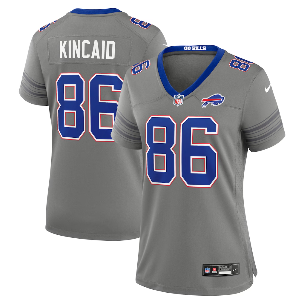 Buffalo Bills Dalton Kincaid Gray Nickel City Game Jersey | Lightweight Fan Gear