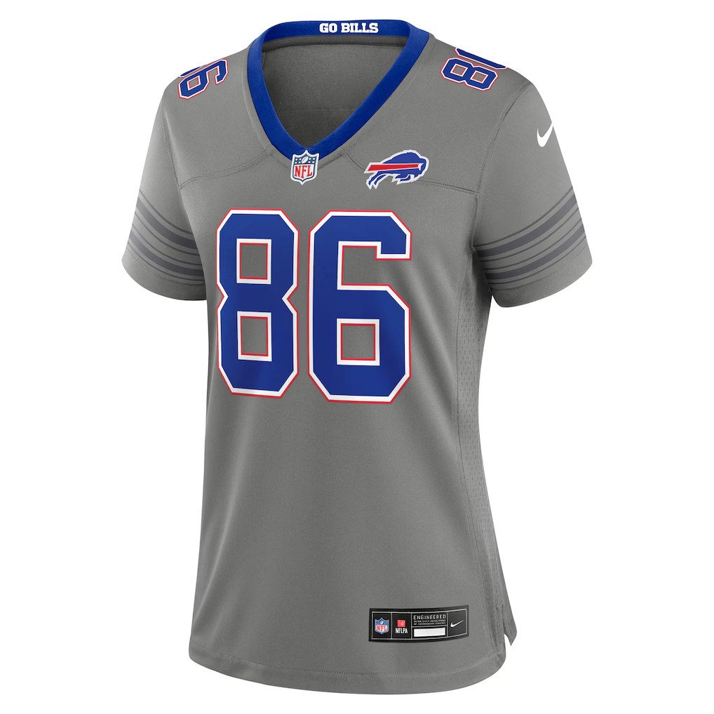 Buffalo Bills Dalton Kincaid Gray Nickel City Game Jersey | Lightweight Fan Gear
