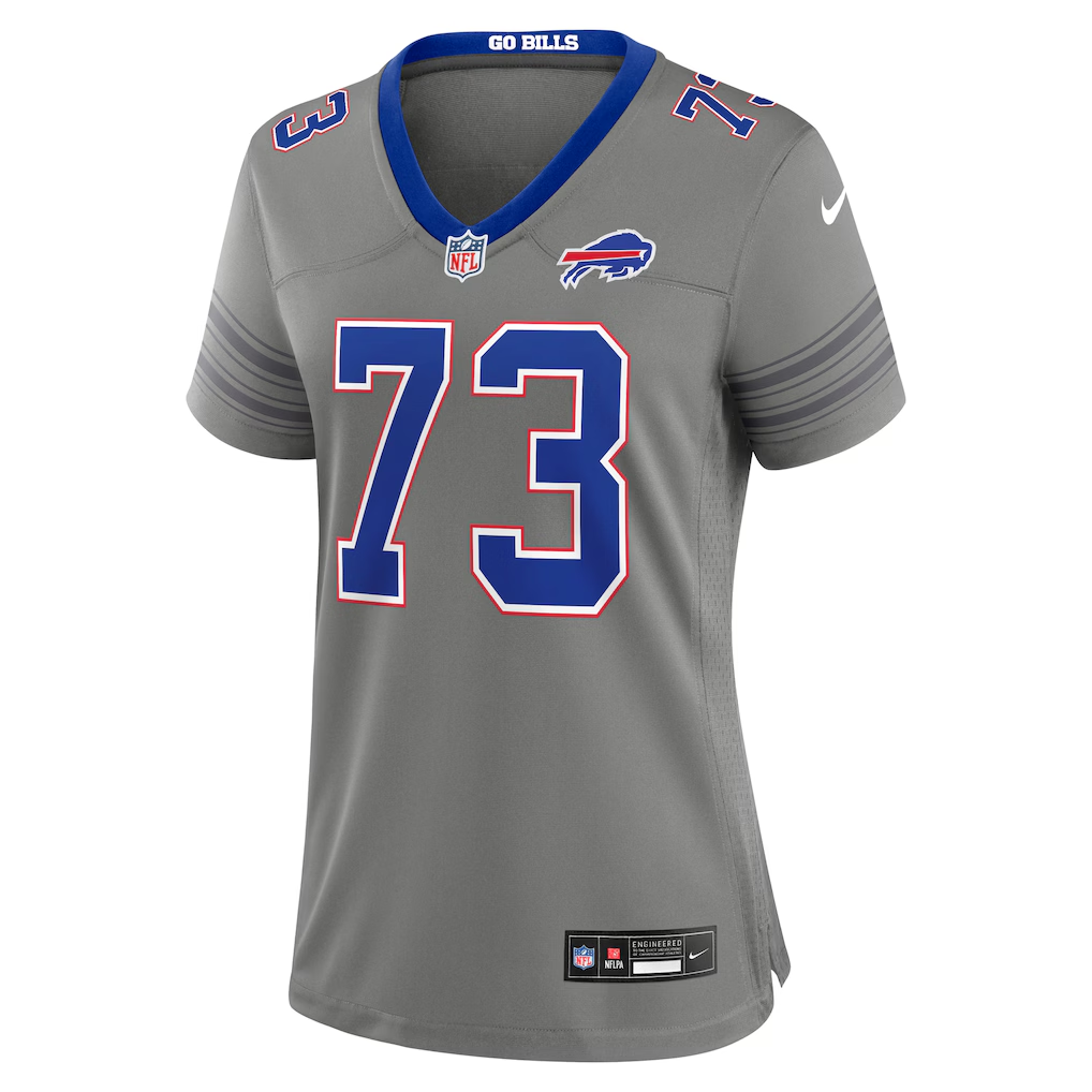 Buffalo Bills Dion Dawkins Gray Nickel City Game Jersey | Lightweight Fan Gear
