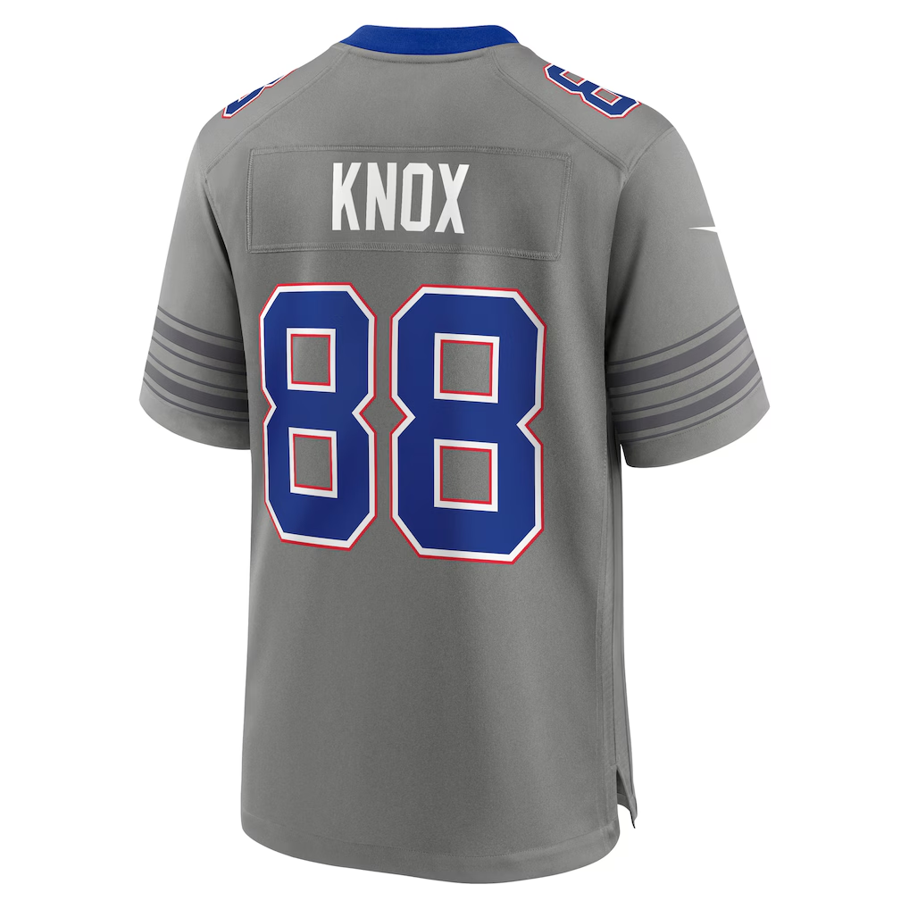 Buffalo Bills Dawson Knox Gray Nickel City Game Jersey | Lightweight Fan Gear