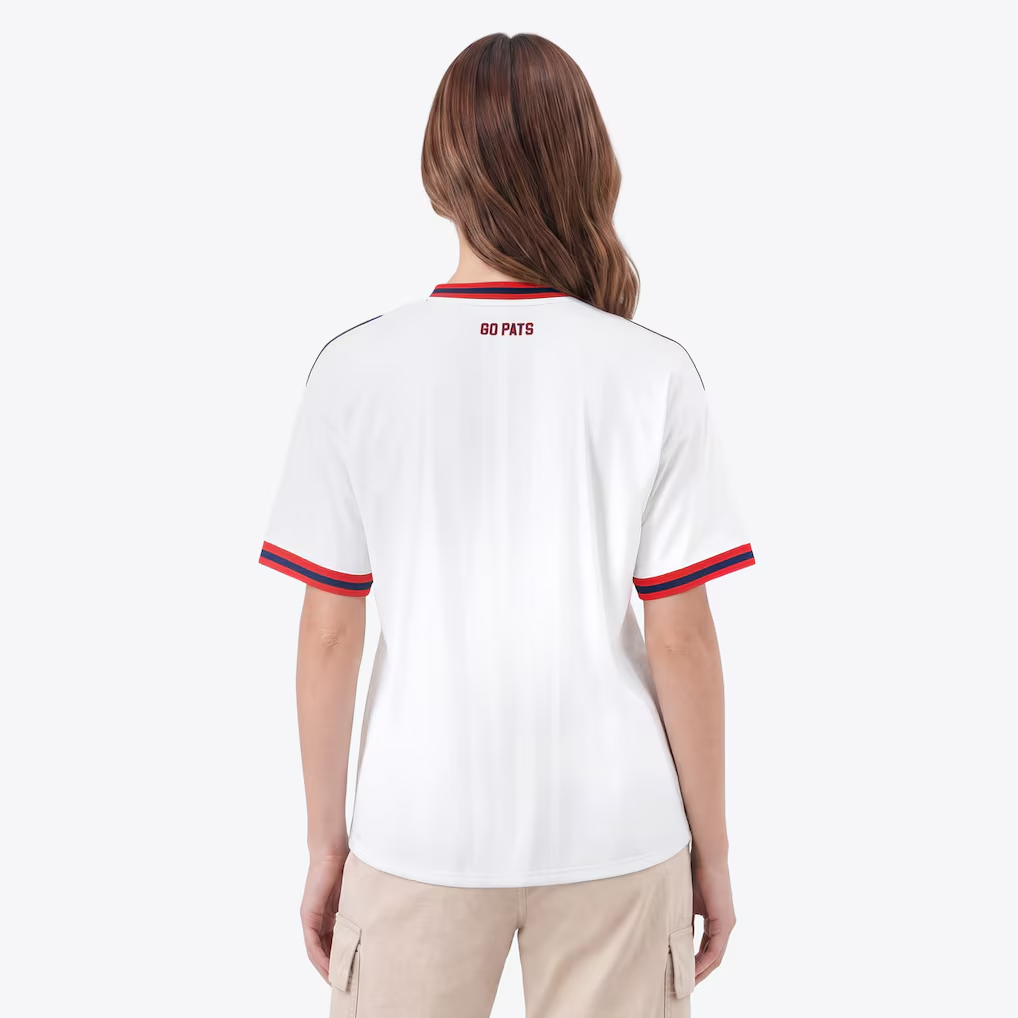 New England Patriots Football x Football Fan Top | 6-Star Embroidered Crest