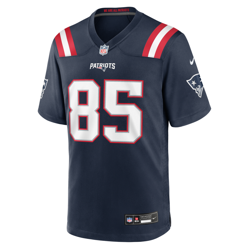 New England Patriots Hunter Henry Navy Team Game Jersey | Lightweight Fan Gear