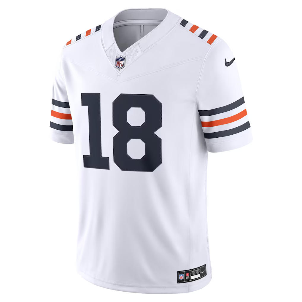 Caleb Williams White Jersey Front