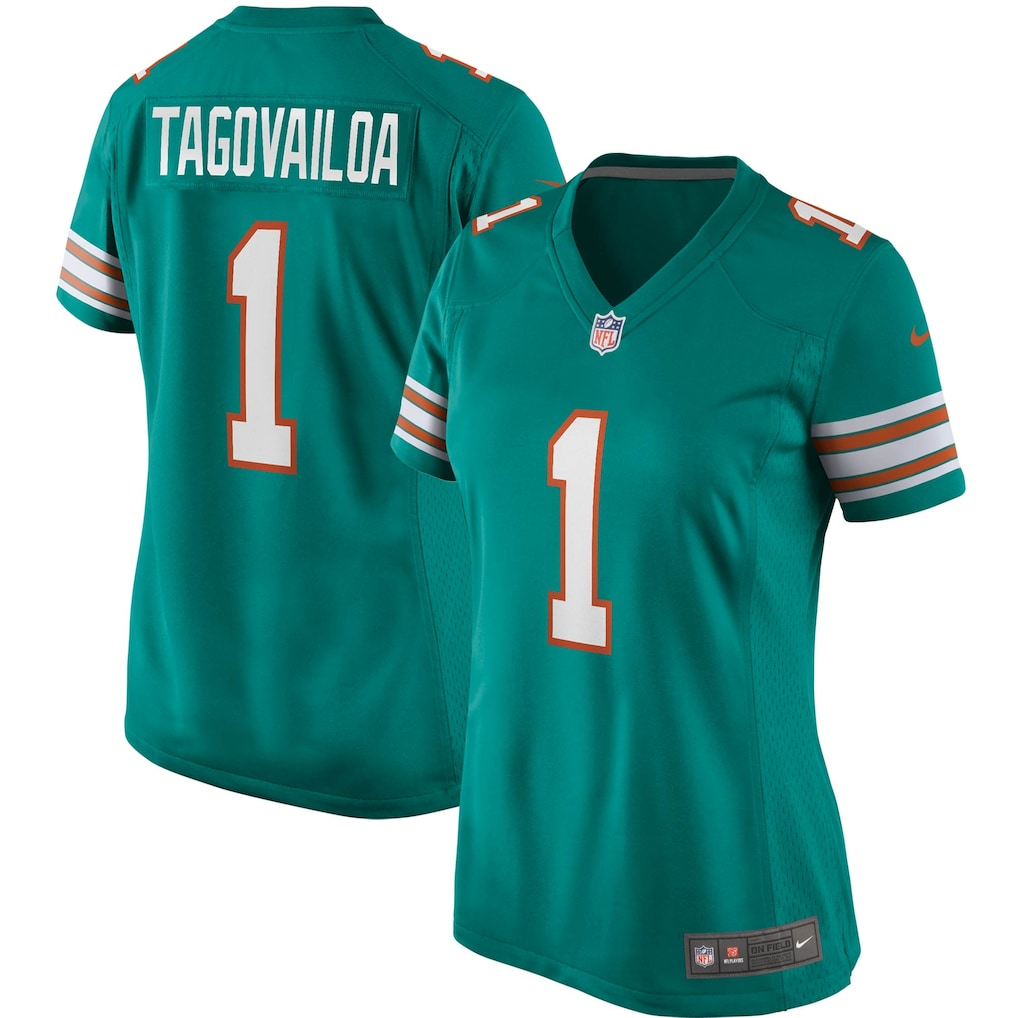 Tua Tagovailoa Miami Dolphins Women's 2025 Rivalries Collection Game Jersey - Pitch Blue