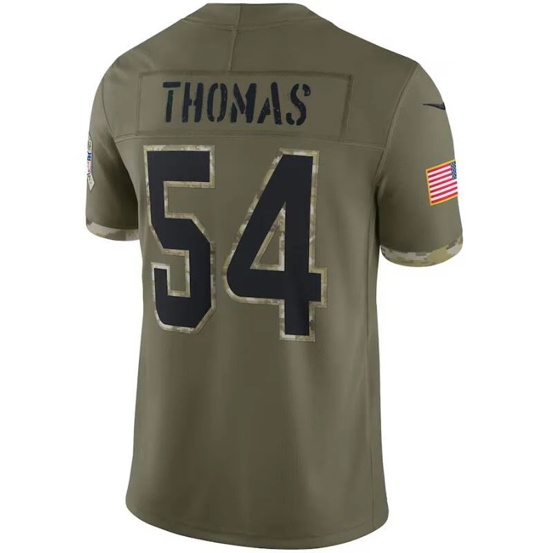 Zach Thomas Miami Dolphins 2022 Salute To Service Retired Player Limited Jersey - Olive