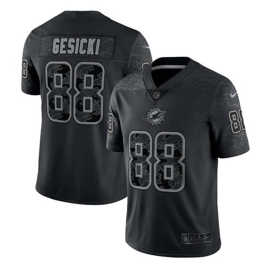 Mike Gesicki Miami Dolphins RFLCTV Limited Jersey - Black