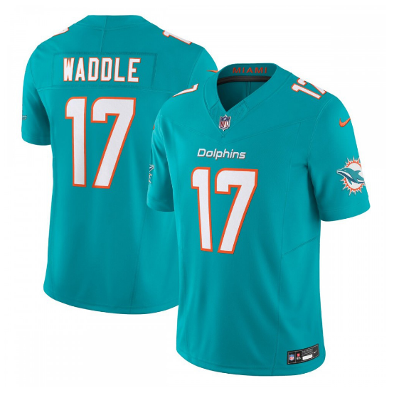Jaylen Waddle Miami Dolphins Vapor F.U.S.E. Limited Jersey - Aqua