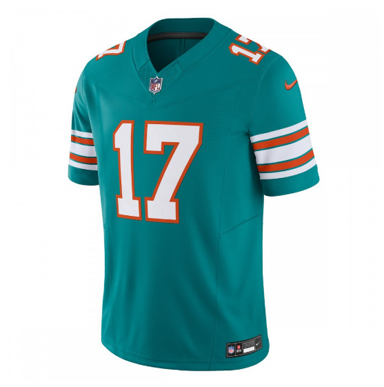 Jaylen Waddle Miami Dolphins Vapor F.U.S.E. Limited Alternate 1 Jersey - Aqua