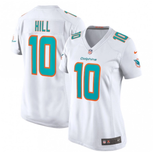 Tyreek Hill Miami Dolphins Women's Player Jersey - White