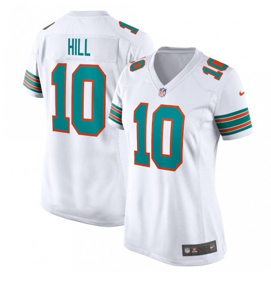 Tyreek Hill Miami Dolphins Women's Game Jersey - White