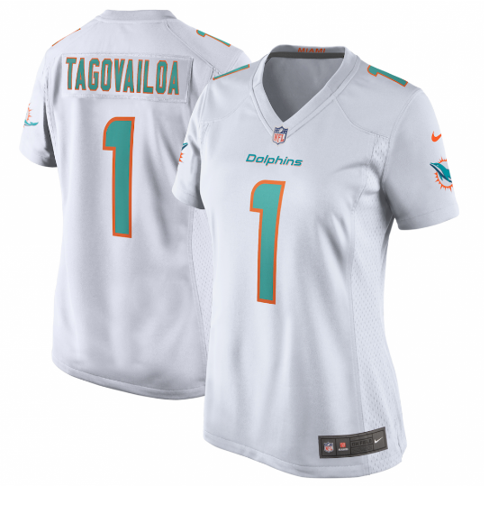 Tua Tagovailoa Miami Dolphins Women's Game Jersey - White