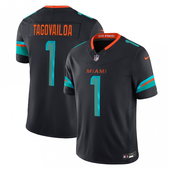 Tua Tagovailoa Miami Dolphins 2025 Rivalries Collection Limited Jersey - Pitch Blue