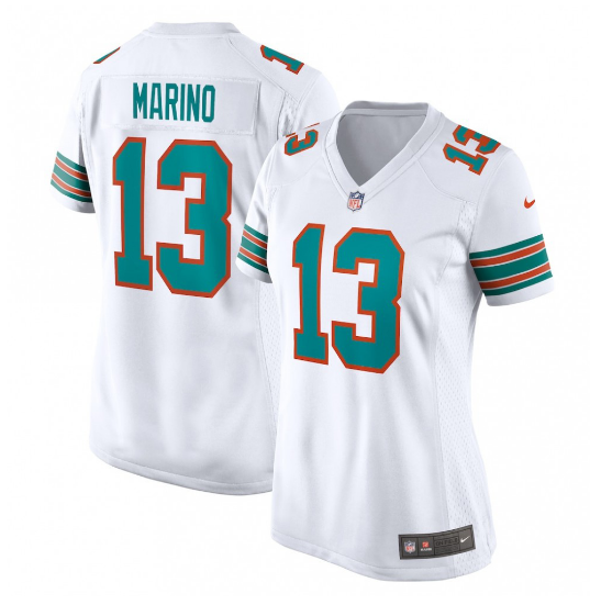 Dan Marino Miami Dolphins Women's Retired Player Jersey - White