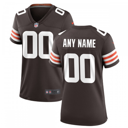 Cleveland Browns Women's Custom Game Jersey - Brown
