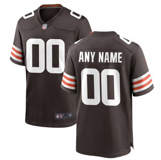 Cleveland Browns Custom Game Jersey - Brown