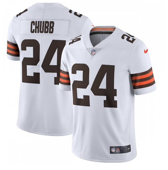 Nick Chubb Cleveland Browns Vapor Limited Jersey - White