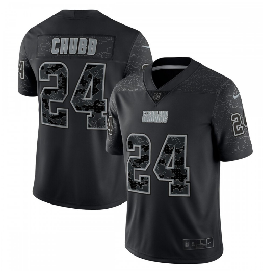 Nick Chubb Cleveland Browns RFLCTV Limited Jersey - Black