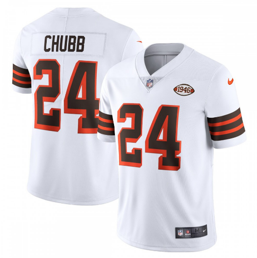 Nick Chubb Cleveland Browns 1946 Collection Alternate Vapor Limited Jersey - White