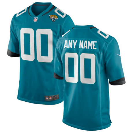 Jacksonville Jaguars Alternate Custom Game Jersey - Teal