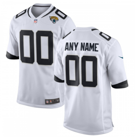 Jacksonville Jaguars Custom Game Jersey - White