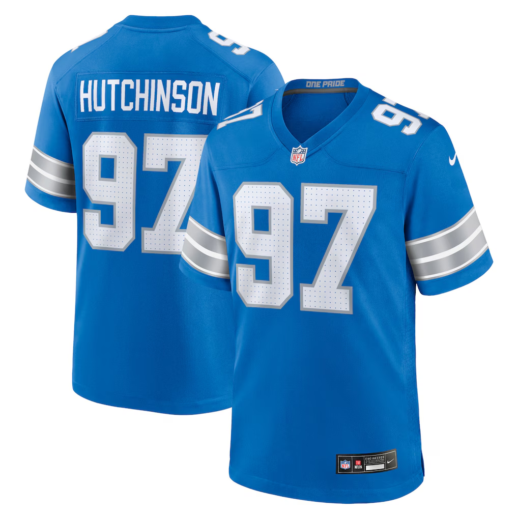 Aidan Hutchinson Detroit Lions Vapor F.U.S.E. Limited Jersey - Blue