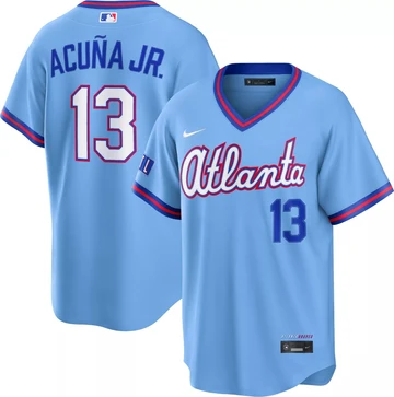 Ronald Acuña Jr. Atlanta Braves 2026 City Connect Stadium Jersey - Powder Blue