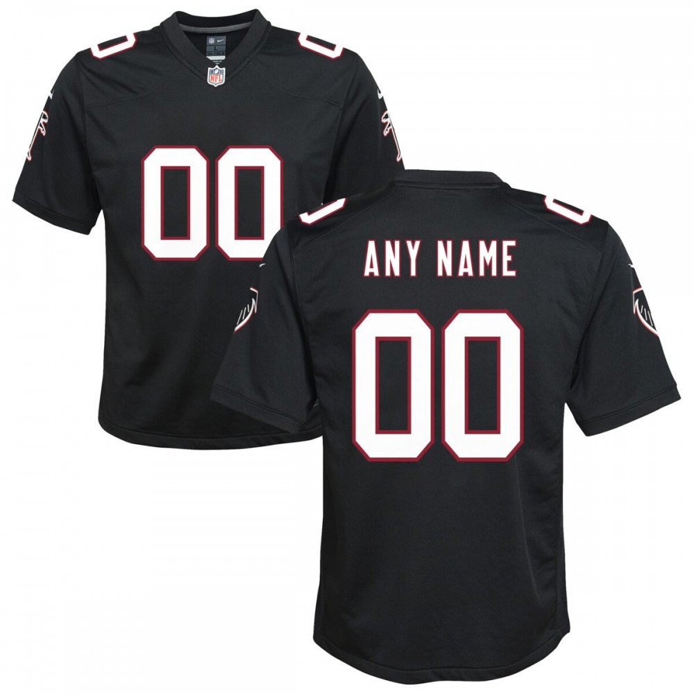 Atlanta Falcons Youth Custom Game Jersey - Black