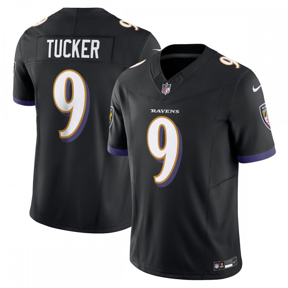 Justin Tucker Baltimore Ravens Vapor F.U.S.E. Limited Alternate Jersey - Black