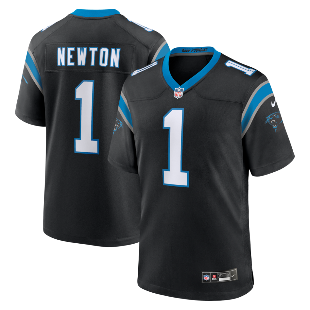 Cam Newton Carolina Panthers Team Retired Game Jersey - Black