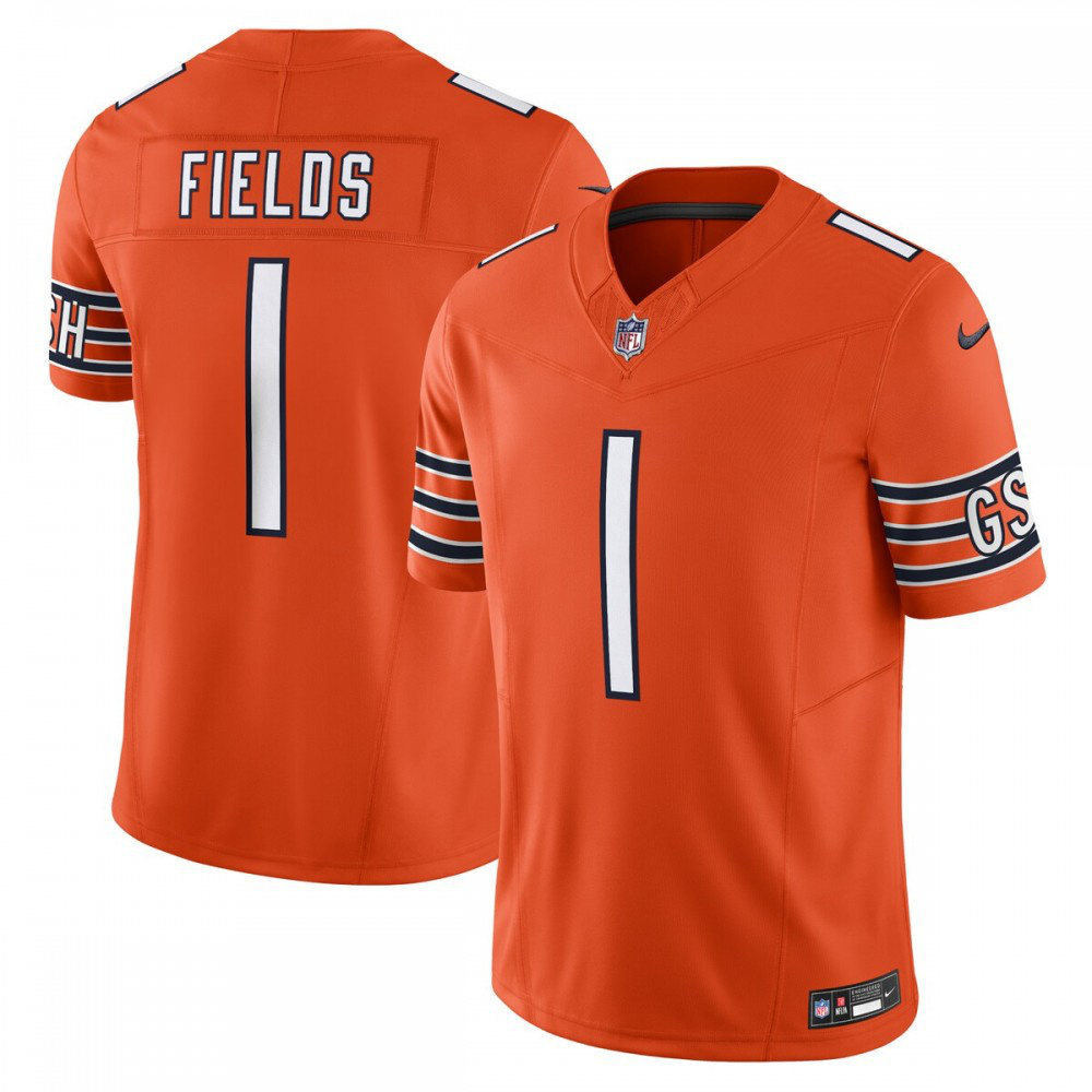 Justin Fields Chicago Bears Vapor F.U.S.E. Limited Jersey - Orange