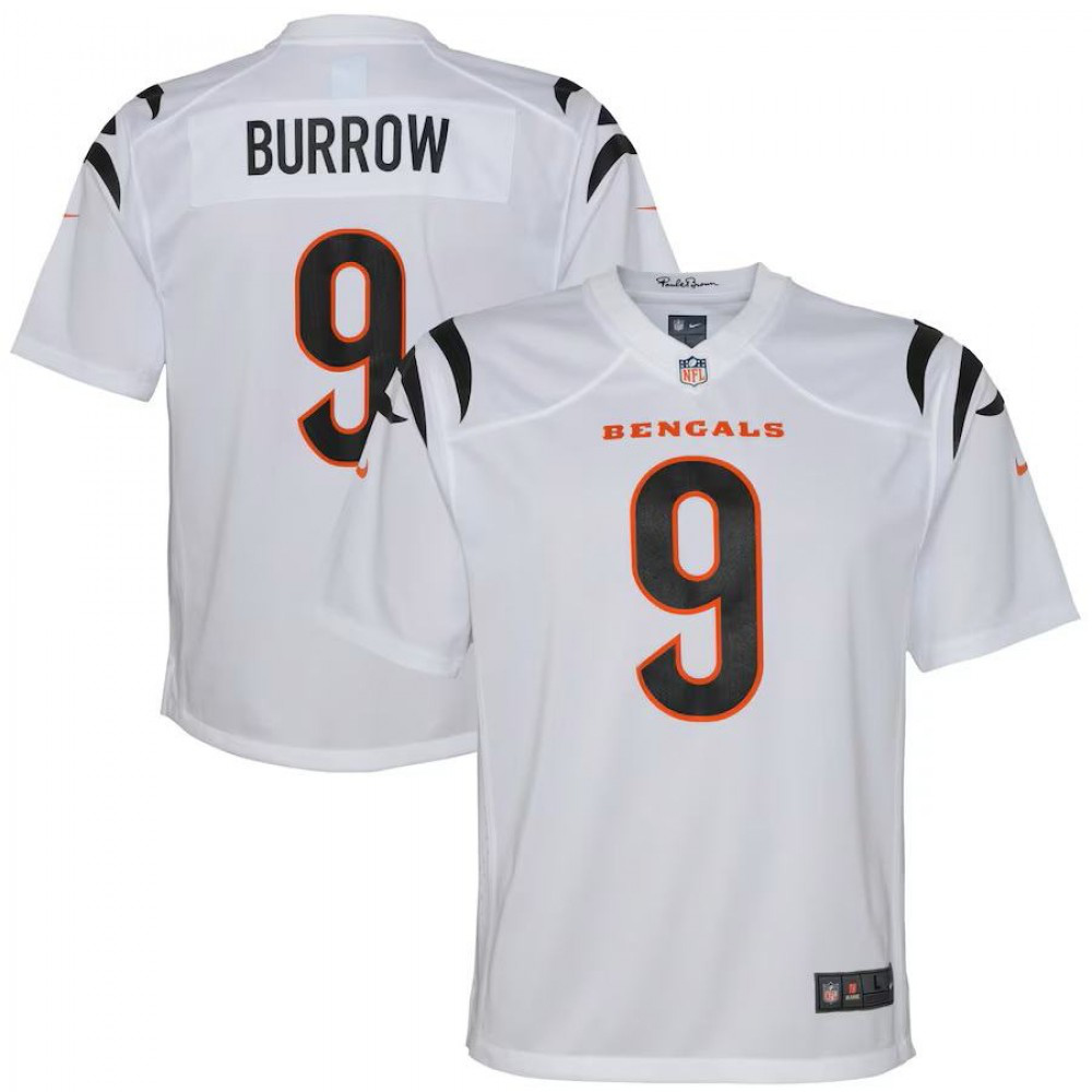 Joe Burrow Cincinnati Bengals Youth Game Jersey - White