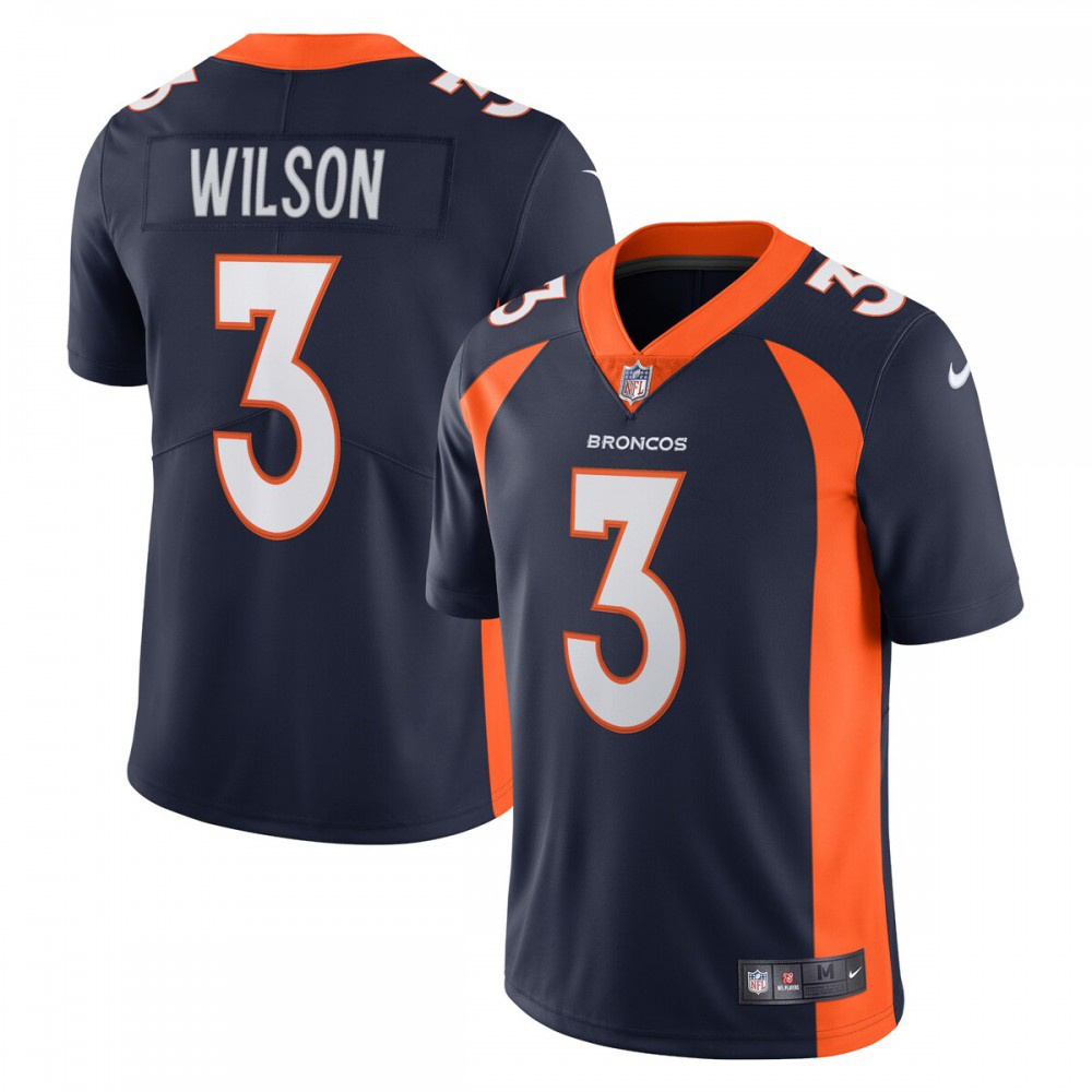 Russell Wilson Denver Broncos Alternate Vapor Limited Jersey - Navy