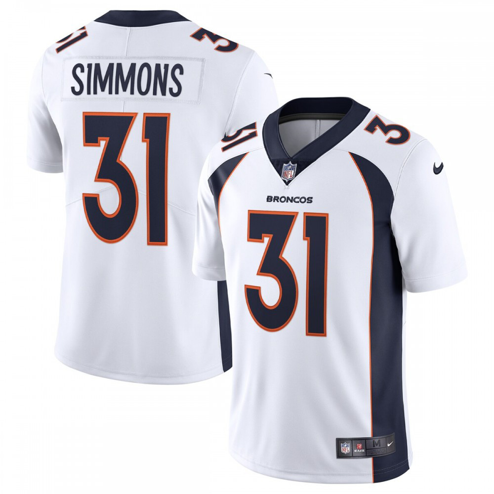 Justin Simmons Denver Broncos Vapor Limited Jersey - White