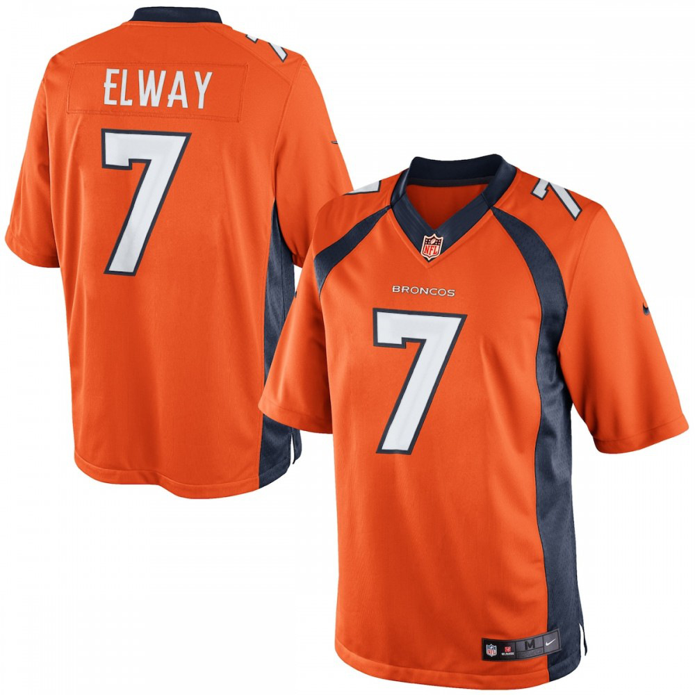 John Elway Denver Broncos Retired Player Limited Jersey - Orange