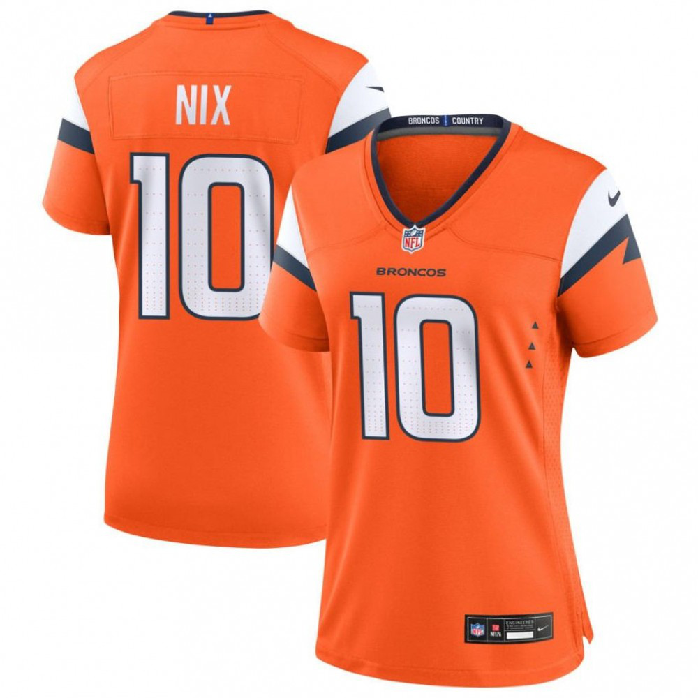 Bo Nix Denver Broncos Women's Vapor F.U.S.E. Limited Jersey - Orange